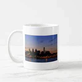 Philadelphia Skyline op Twilight Koffiemok