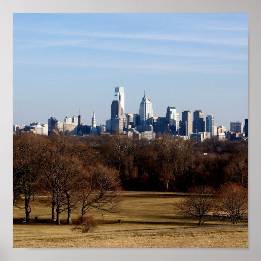 Philadelphia Skyline Poster (Voorkant)