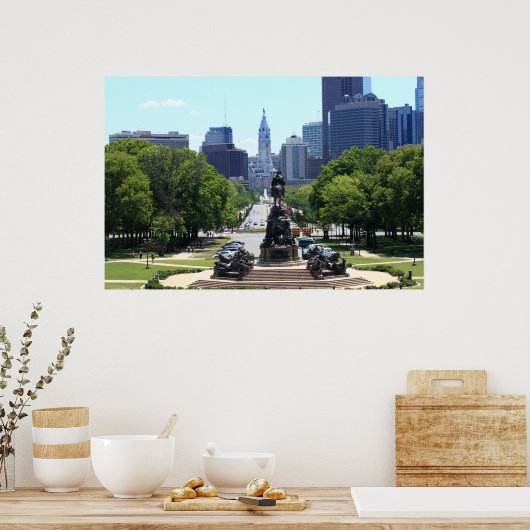 Philadelphia Skyline Poster (Keuken)