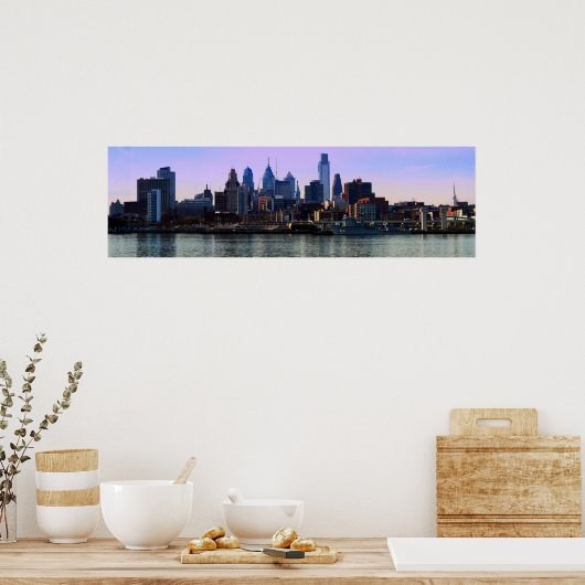 Philadelphia Skyline Print (Keuken)