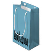 Philadelphia Skyline Silhouette  Klein Cadeauzakje (Voorkant Gekanteld)