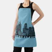 Philadelphia Skyline Silhouette  Schort (Insitu)