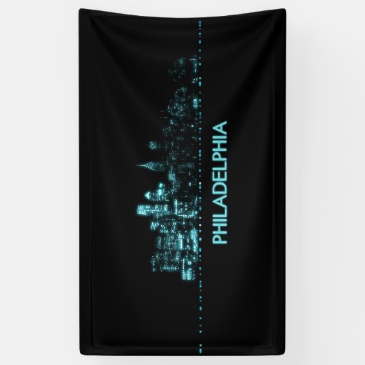 Philadelphia Skyline Spandoek (Verticaal)