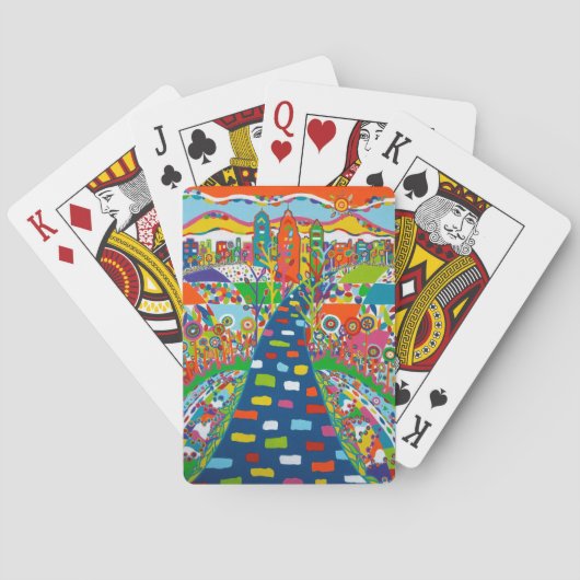 Philadelphia Skyline-speelkaarten Speelkaarten (Achterkant)