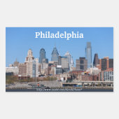 Philadelphia Skyline Sticker (Voorkant)