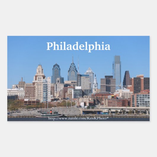 Philadelphia Skyline Sticker (Voorkant)