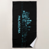 Philadelphia Skyline Strandlaken (Voorkant)