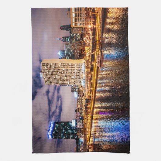 Philadelphia Skyline Theedoek (Verticaal)