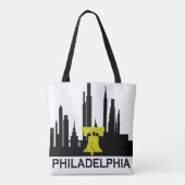 Philadelphia Skyline Tote Bag (Achterkant)