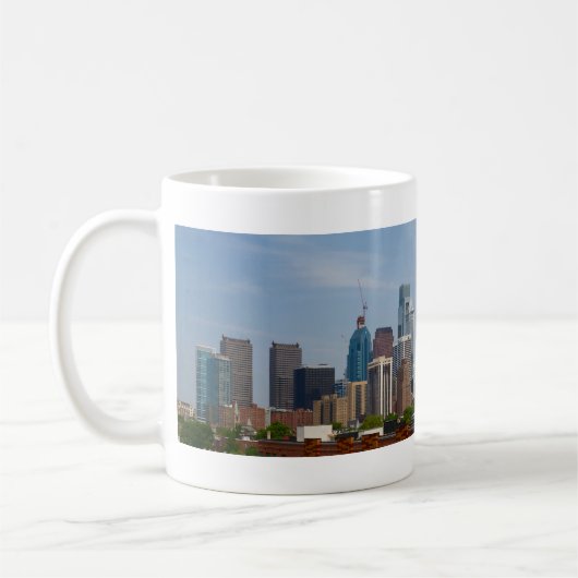 Philadelphia Skyline uit Zuid-Philadelphia Koffiemok (Links)
