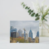 Philadelphia Skyline van de Walk Briefkaart (Staand voorkant)