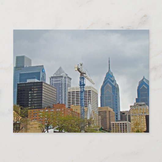 Philadelphia Skyline van de Walk Briefkaart (Voorkant)