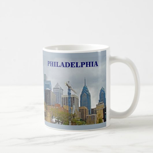 Philadelphia Skyline van de Walk Koffiemok (Rechts)