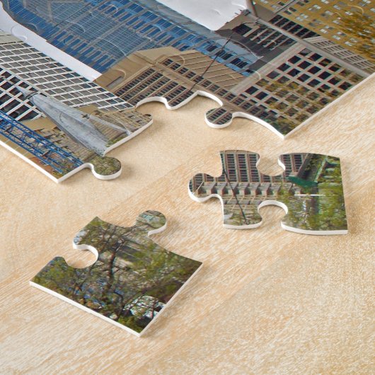 Philadelphia Skyline van de Walk Legpuzzel (Zijkant)