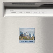Philadelphia Skyline van de Walk Magneet (Insitu (Vaatwasser))