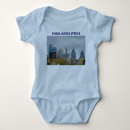 Philadelphia Skyline van de Walk Romper (Voorkant)