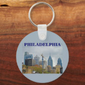 Philadelphia Skyline van de Walk Sleutelhanger (Voorkant)