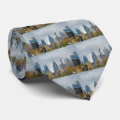 Philadelphia Skyline van de Walk Stropdas (Opgerold)