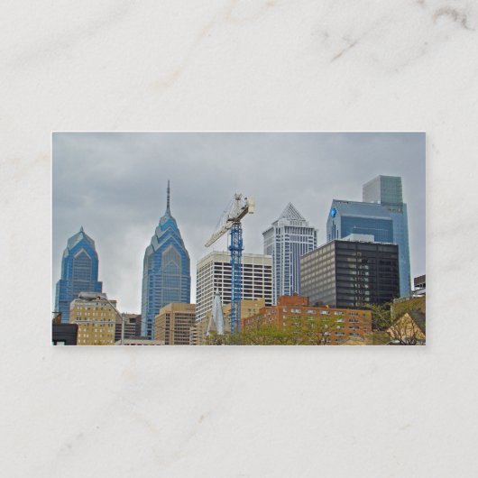 Philadelphia Skyline van de Walk Visitekaartje (Achterkant)