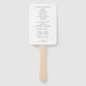 Philadelphia Skyline Watercolor Wedding Program Handwaaier (Achterkant)