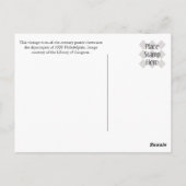 Philadelphia Skyscrapers (1898 Vintage Poster) Briefkaart (Achterkant)