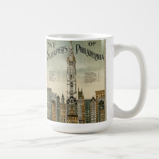 Philadelphia Skyscrapers (1898 Vintage Poster) Koffiemok