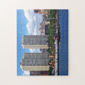 Philadelphia - Sleepboot bij Philadelphia Skyline Legpuzzel (Verticaal)
