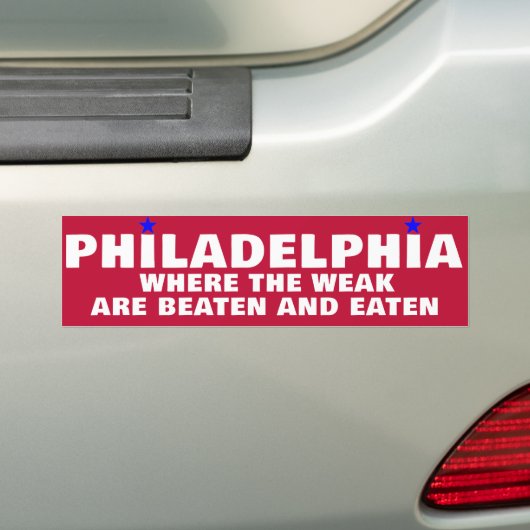 PHILADELPHIA SPORTS BUMPERSTICKER (Op auto)