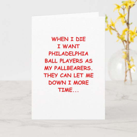 Philadelphia Sports Kaart (Gele Bloem)