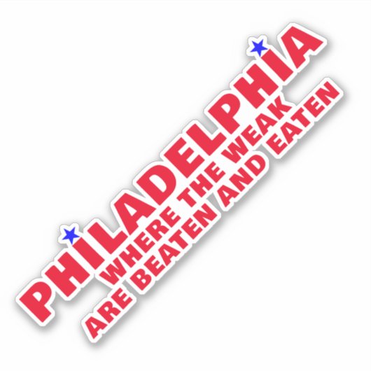 PHILADELPHIA SPORTS STICKER (Voorkant)