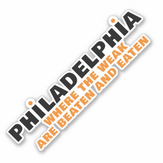 PHILADELPHIA SPORTS STICKER (Voorkant)