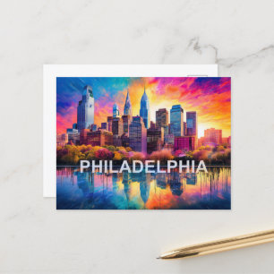Philadelphia, stad van de broederliefde briefkaart