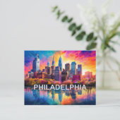 Philadelphia, stad van de broederliefde briefkaart (Staand voorkant)