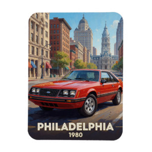 Philadelphia Stedelijke Weg Cruiser 1980 Pennsylva Magneet