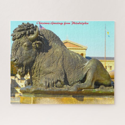 Philadelphia Straatscènes. Kerstgroeten Legpuzzel (Horizontaal)
