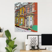 Philadelphia Street Poster (Thuiskantoor)