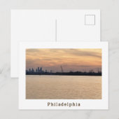 Philadelphia Sunset Photo Briefkaart (Voorkant / Achterkant)