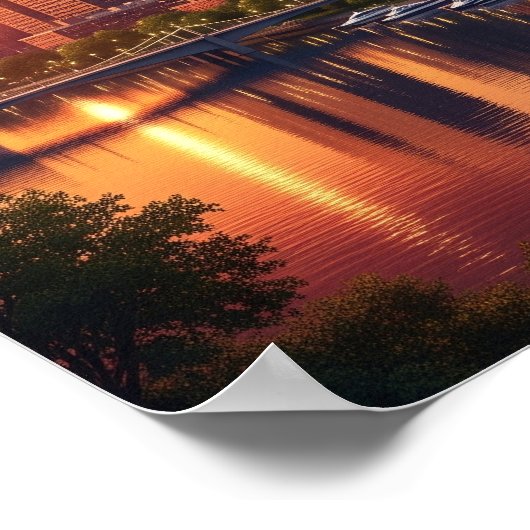 Philadelphia Sunset Poster (Hoek)