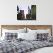 Philadelphia Sunset Wrapped Canvas Afbeelding Afdruk (Insitu (Slaapkamer))