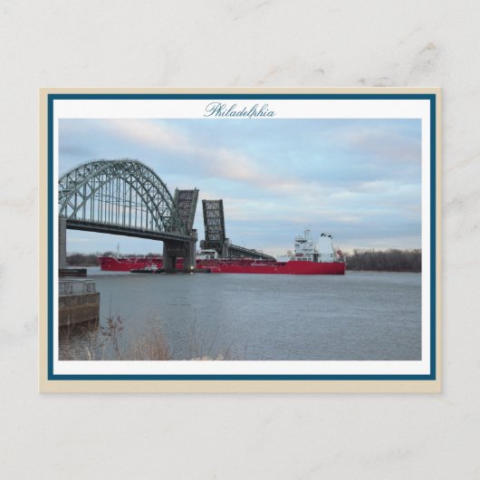 Philadelphia Tacony-Palmyra Bridge Opening Briefkaart (Voorkant)