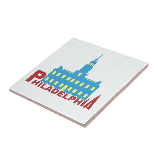 Philadelphia Tegeltje (Zijkant)