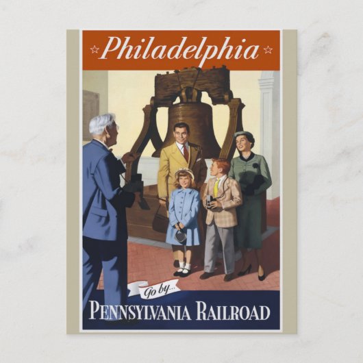 Philadelphia Travel Briefkaart (Voorkant)