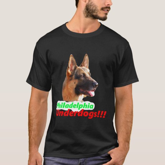 Philadelphia Underdogs German Shepherd T-shirt (Voorkant)