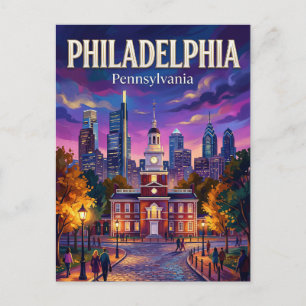 Philadelphia Verenigde Staten Briefkaart