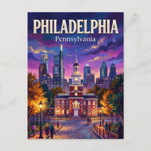 Philadelphia Verenigde Staten Briefkaart (Voorkant)