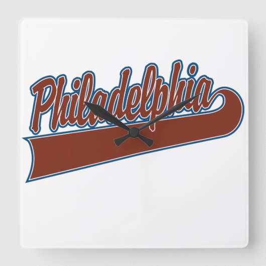 Philadelphia Vierkante Klok (Voorkant)