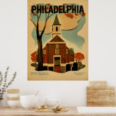 Philadelphia vintage poster (Keuken)