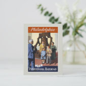Philadelphia Vintage Travel Briefkaart (Staand voorkant)