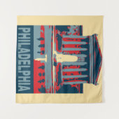 Philadelphia, voeg tekst toe, Bosbouw Wandkleed (Voorkant (horizontaal))