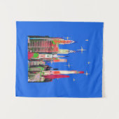 Philadelphia, voeg tekst toe, Bosbouw Wandkleed (Voorkant (horizontaal))